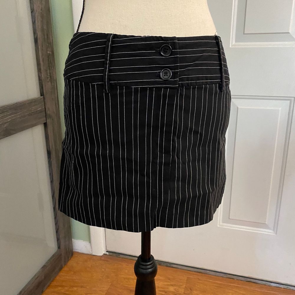XOXO Pinstripe mini skirt